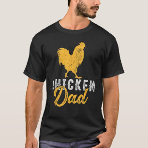 Camiseta Pai de Frango Homem Retro Melhor Pai de Frango Dia