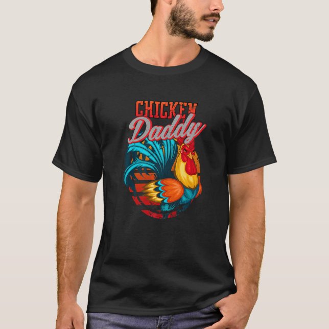 Camiseta Pai de Frango Papai de Frango Fazendeiro Retro Dia (Frente)
