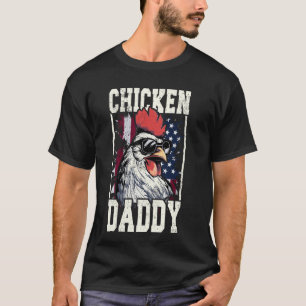 Camiseta Pai de Frango Patriota - Galinheiro galo americano