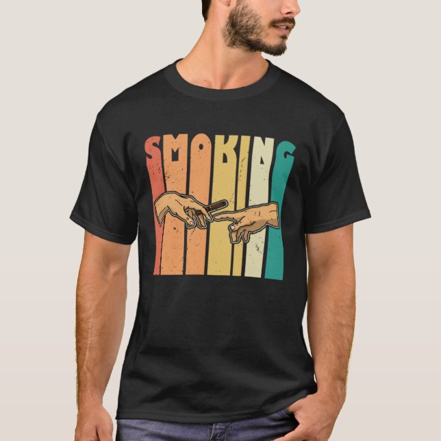 Camiseta Pai de fumante de uísque (Frente)
