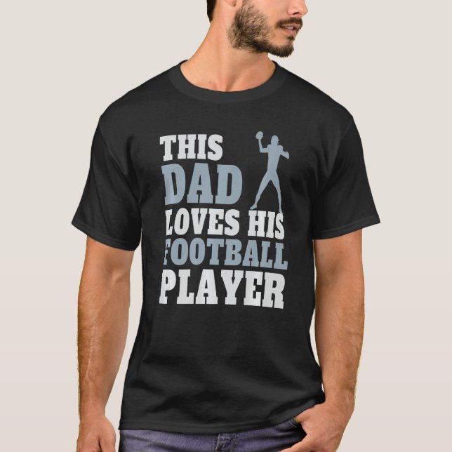 Camiseta Pai De Futebol Dizendo Pai De Jogadores De Futebol (Frente)