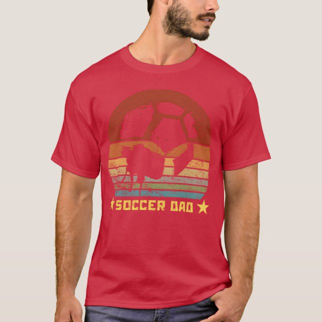 Camiseta Pai de futebol Engraçado Futebol Pai de sobrevoos  (Frente)