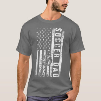 Camiseta Pai de futebol EUA Bandeira do futebol PAI do pai