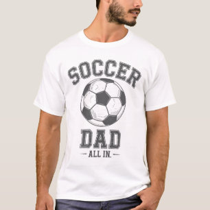 Camiseta Pai de Futebol Família Correspondente Lateral Pai 