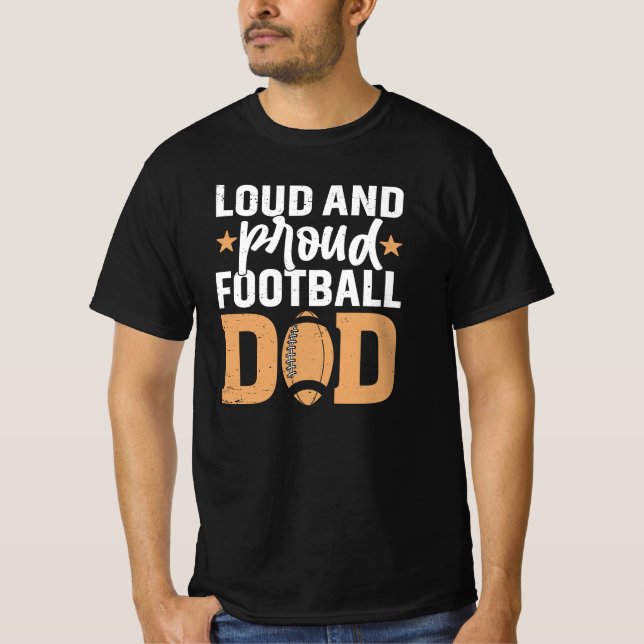 Camiseta Pai De Futebol Louco E Orgulhoso (Frente)