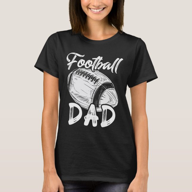 Camiseta Pai De Futebol Para Os Homens Jogadores De Combate (Frente)