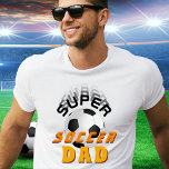 Camiseta Pai de Futebol Super Futebol Esportivo Padre<br><div class="desc">O Pai Super Futebol do Futebol desportista,  o padre T-Shirt. O design tem uma tipografia vívida moderna com uma bola de futebol. presente de excelente para o Dia do Pai,  aniversário ou Natal para um pai desportivo ativo que ama futebol.</div>