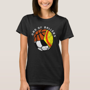 Camiseta Pai De Galerias De Futebol De Softball - Basquete 