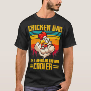 Camiseta Pai De Galinha Como Um Agricultor De Pai Regular