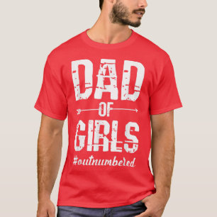 Camiseta Pai de garotas em Dia de os pais