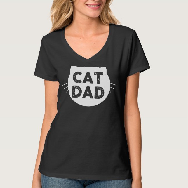 Camiseta Pai de Gata de Mens (Frente)