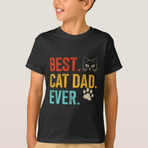 Camiseta Pai De Gato Alguma Vez Vintage Para Nascimento Do 