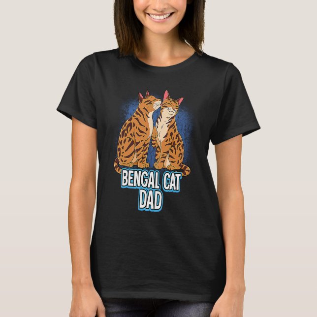 Camiseta Pai de Gato Bengal (Frente)