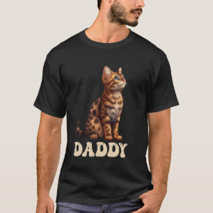 Camiseta Pai de Gato Bengal Gato Pai Bengal Pai Gato Bengal