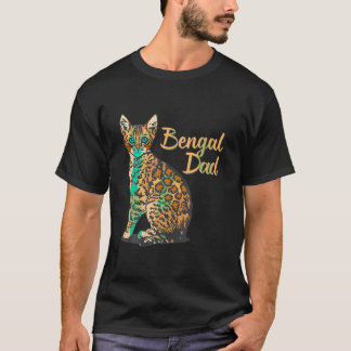 Camiseta Pai De Gato Bengala I Pai Família Pai Amigo T Sh