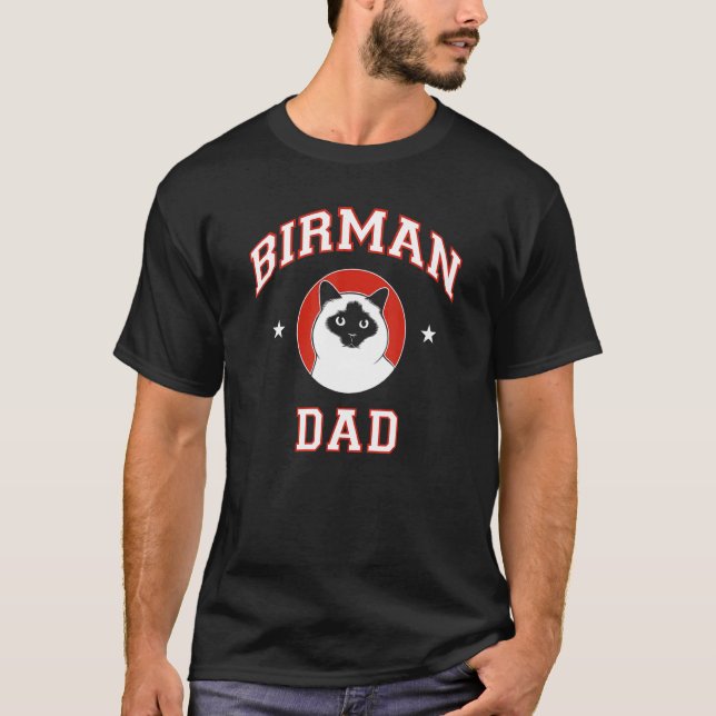 Camiseta Pai de Gato Birmanês (Frente)
