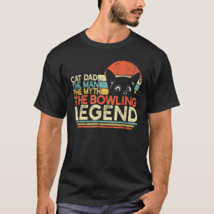 Camiseta Pai De Gato Da boliche - O Homem - O Mito - A Lege