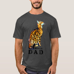 Camiseta Pai de Gato de Bengala Doméstico