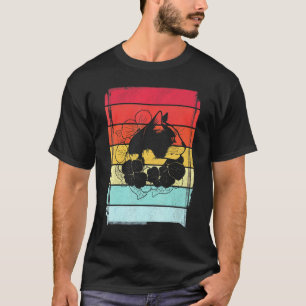 Camiseta Pai de Gato de Gato Floral de Gato Retro Cat Mãe P