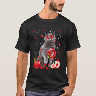 Camiseta Pai de Gato de Namorados de Shorthair Britânico Ge