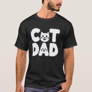 Camiseta Pai de Gato Divertido Amante de Gatos Dono de Gati