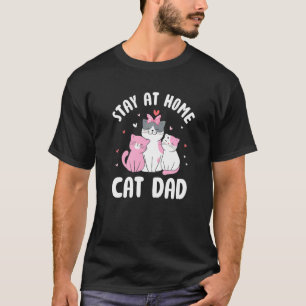Camiseta Pai de Gato em Casa no Dia dos Pais Kit de Gatinho