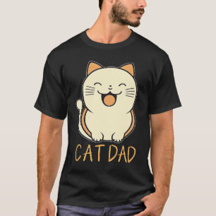 Camiseta Pai de Gato Felino Bonito Melhor