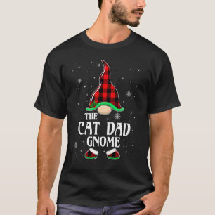 Camiseta Pai de Gato Gnomo Xadrez Búfalo Família Correspond