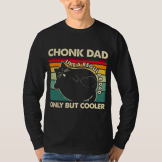 Camiseta Pai de Gato Gordinho Como Um Pai Normal Só Que Mai