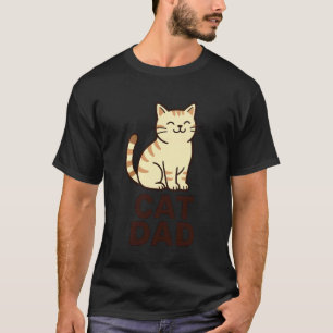 Camiseta Pai de Gato Gordinho Kitty Gráfico Fofo