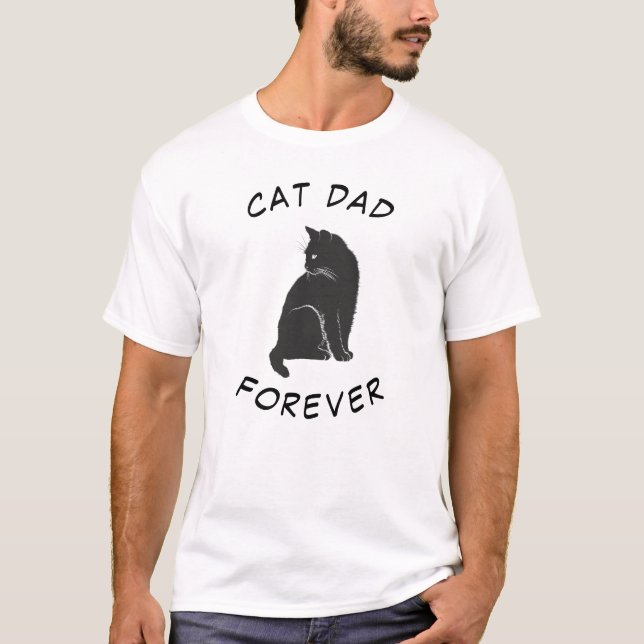 Camiseta Pai de gato (luz) (Frente)