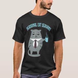 Camiseta Pai de gato-mãe de Cat Servant Pessoal