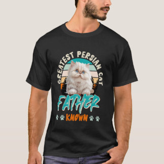 Camiseta Pai de Gato MAIOR PAI DE GATO PERSA CONHECIDO Engr