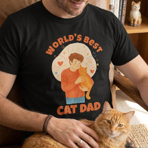 Pai de Gato Mais do Mundo em Aquarela Foto Persona