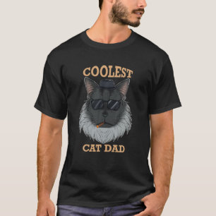 Camiseta Pai De Gato Mais Legal, Eu Maine Coon Pai De Gato 