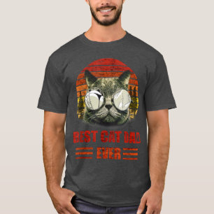 Camiseta Pai de gato, melhor pai de gato de sempre, pai de 