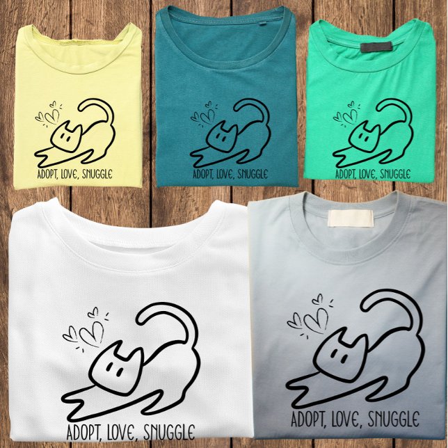 Camiseta Pai de Gato Minimalista (Criador carregado)