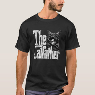 Camiseta Pai De Gato O Gato Louco De Cabra Do Gato Padre Ki