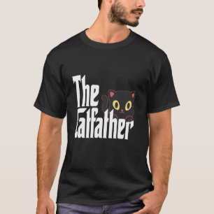 Camiseta Pai de Gato O Padrinho do Gato Gato Preto Fofo Pai