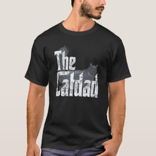Camiseta Pai de Gato O Padrinho do Gato Pai Gato Louco Pai