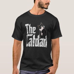 Camiseta Pai De Gato O Pai Gatinho De Gato Louco De Catão