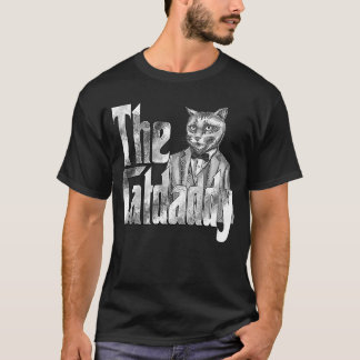 Camiseta Pai De Gato O Pai Gatinho De Gato Louco De Catão