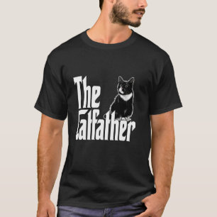 Camiseta Pai de Gato Pai Negro e Branco Pai K