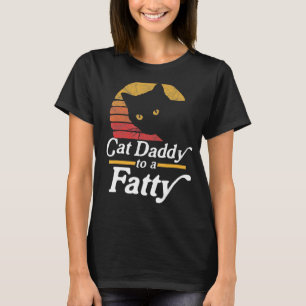 Camiseta Pai de gato para gordo! Funny Vintage 80s Gordura 