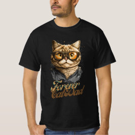 Camiseta Pai de Gato para sempre