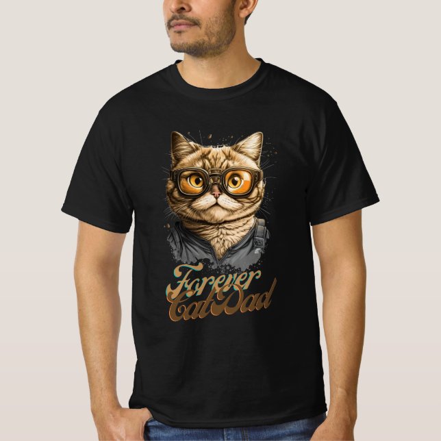 Camiseta Pai de Gato para sempre (Frente)