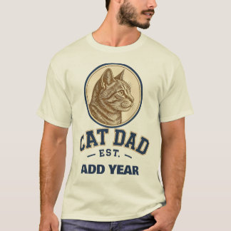 Camiseta Pai de Gato Personalizado Varsity