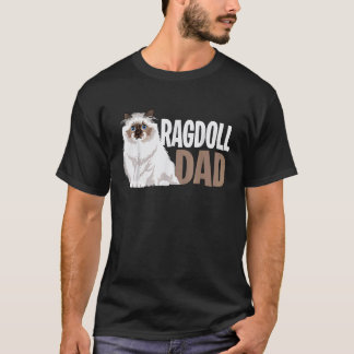 Camiseta Pai de Gato Ragdoll Dono de Gato