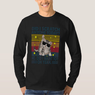 Camiseta Pai De Gato Sarcástico Eu Escrevi Alguém Hoje?