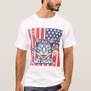 Camiseta pai de gato, seu pequeno pai! que ama seu pai